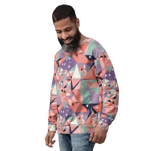 Coral Prism on a Sweatshirt