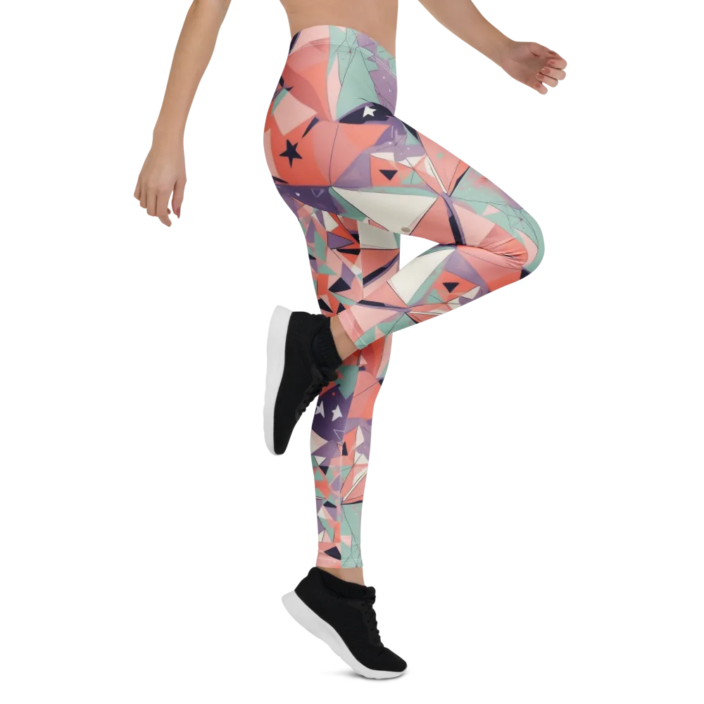 Coral Prism on Leggings — Right