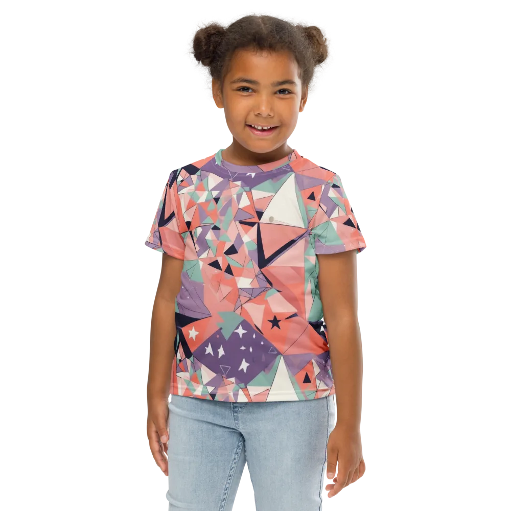 Coral Prism on Kids Crew Neck T-Shirt — Front
