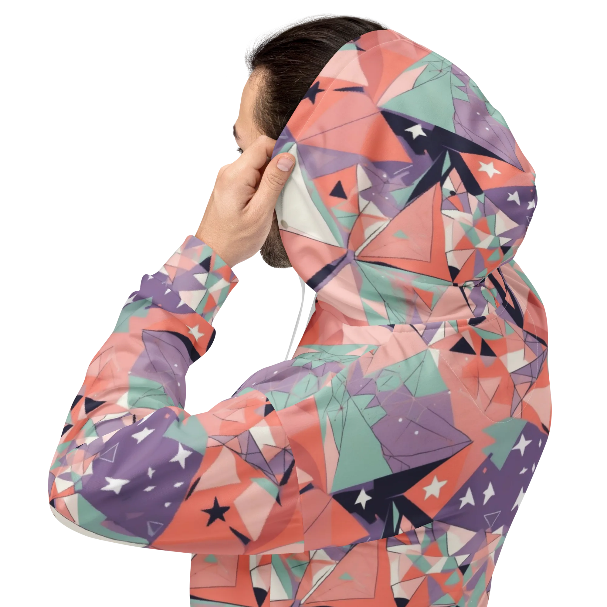 Coral Prism on Hoodie — Back