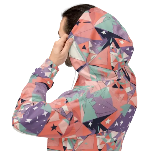Coral Prism on a Hoodie