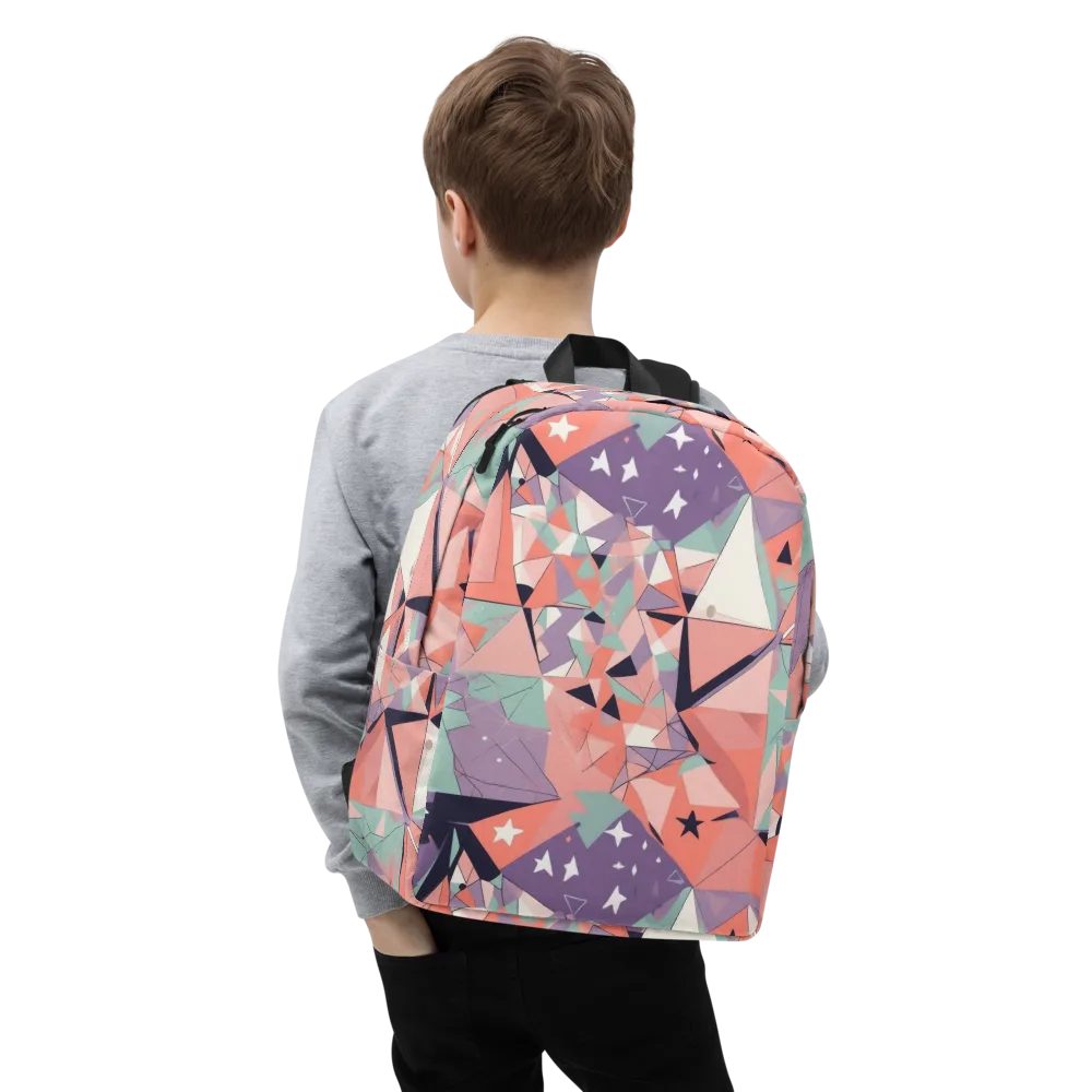 Coral Prism on Minimalist Backpack — Zoomed-in