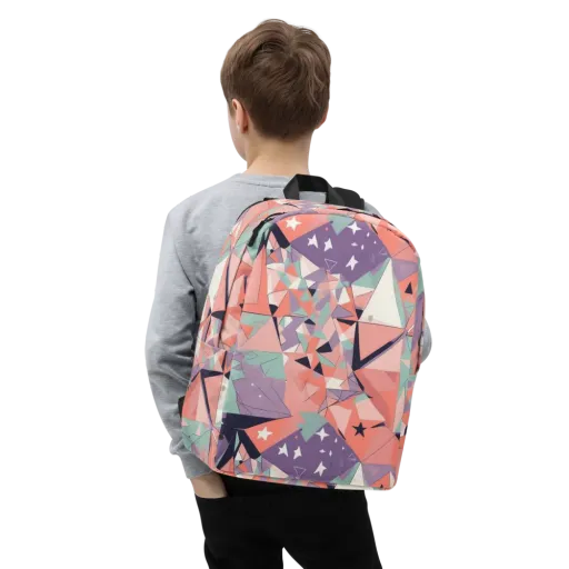 Coral Prism on a Minimalist Backpack