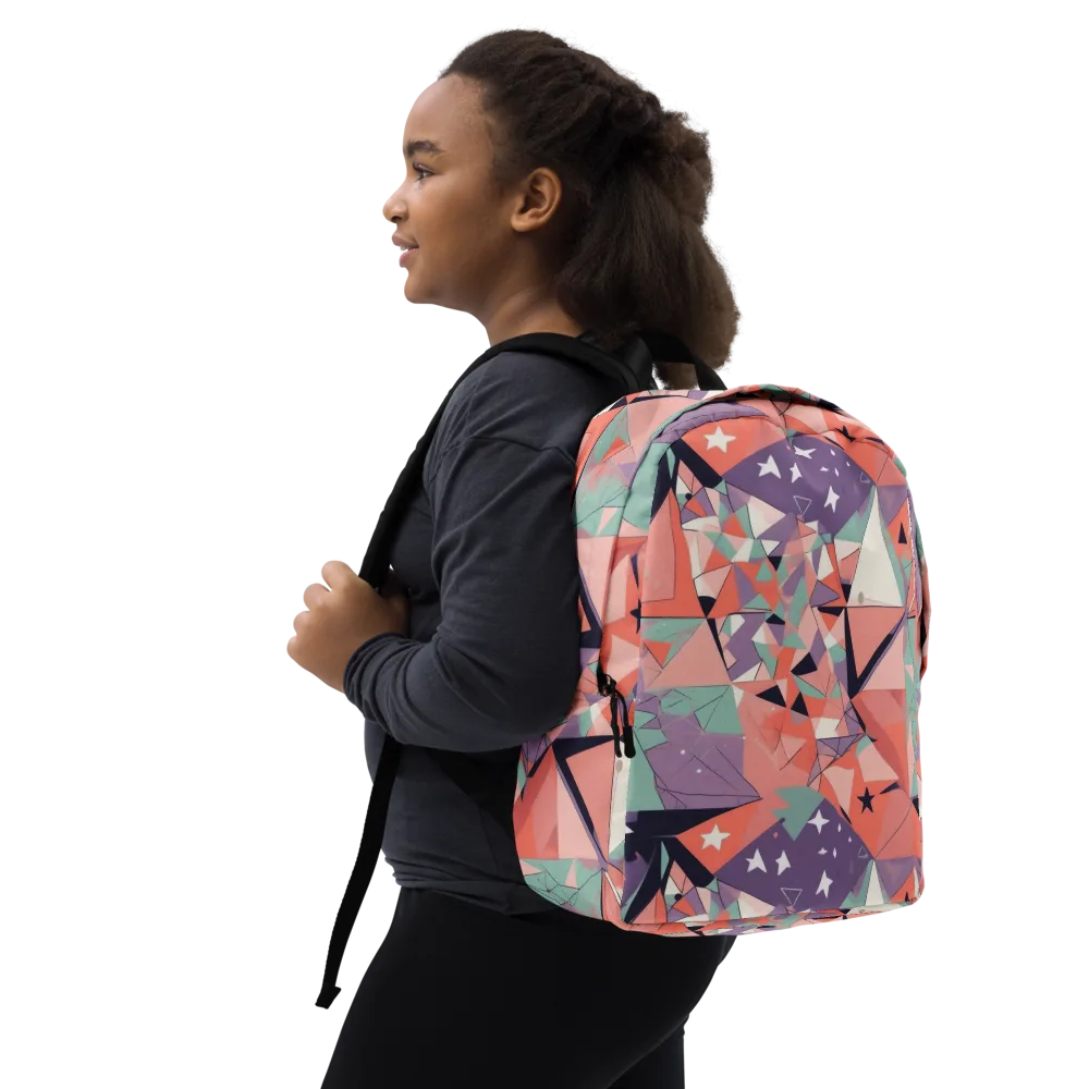 Coral Prism on Minimalist Backpack — Right Front