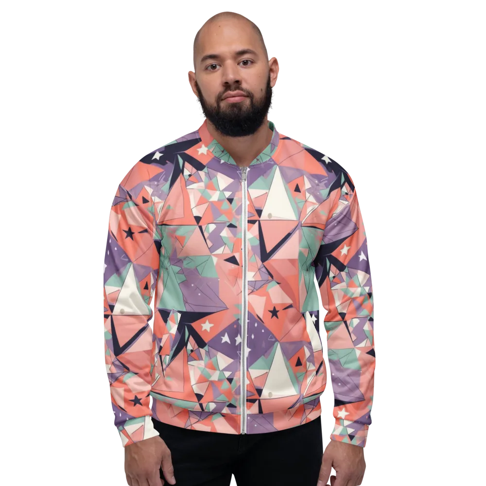 Coral Prism on Bomber Jacket — Front