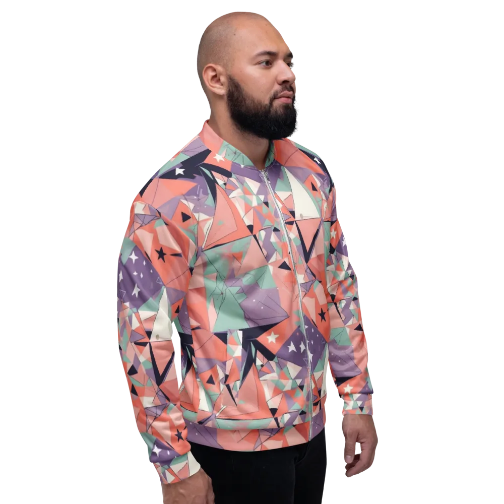 Coral Prism on Bomber Jacket — Right