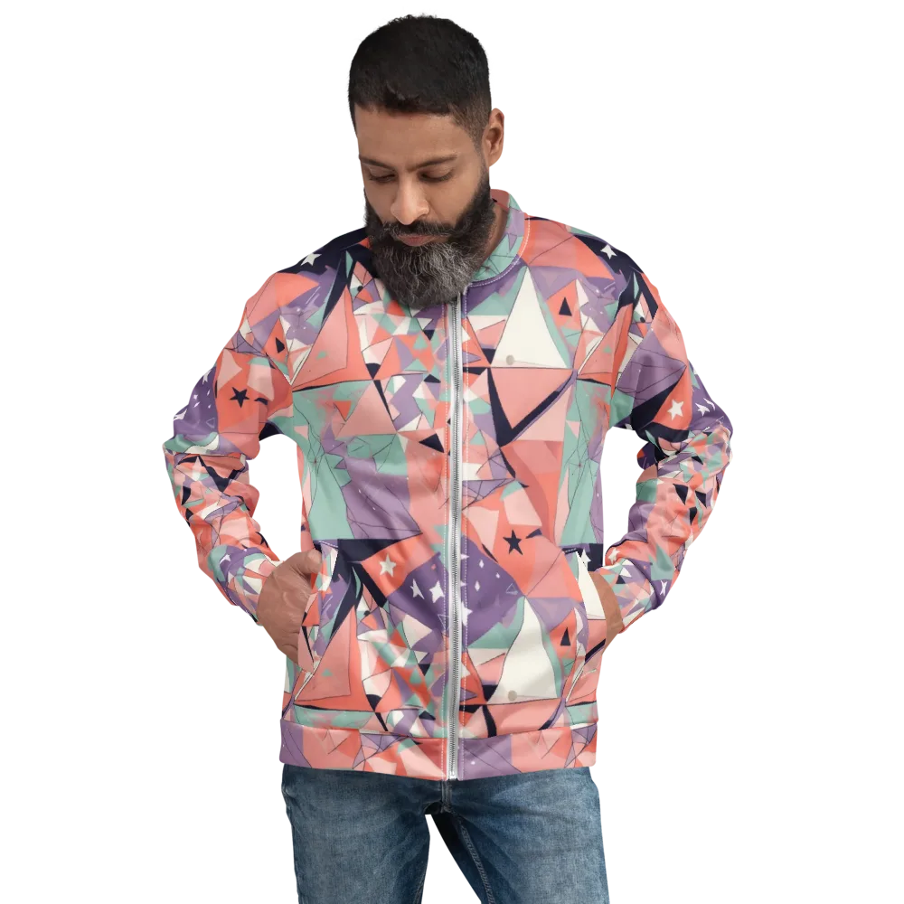 Coral Prism on Bomber Jacket — Front