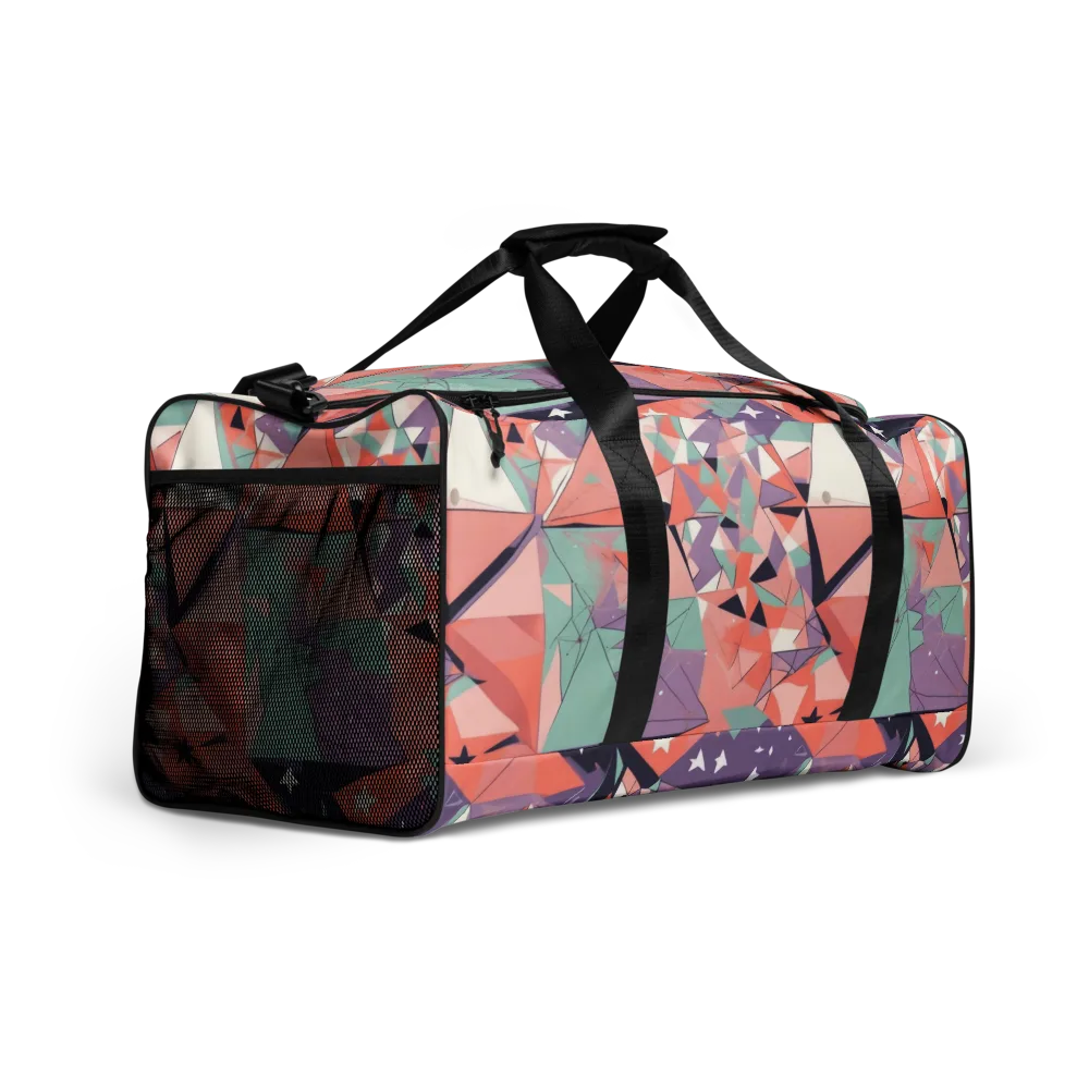 Coral Prism on Duffle Bag — Right Front