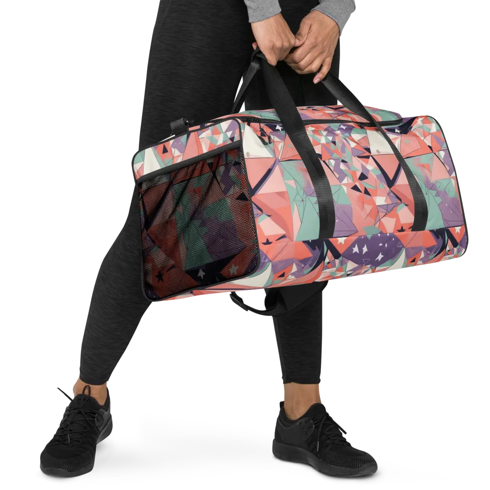 Coral Prism on Duffle Bag — Right Front