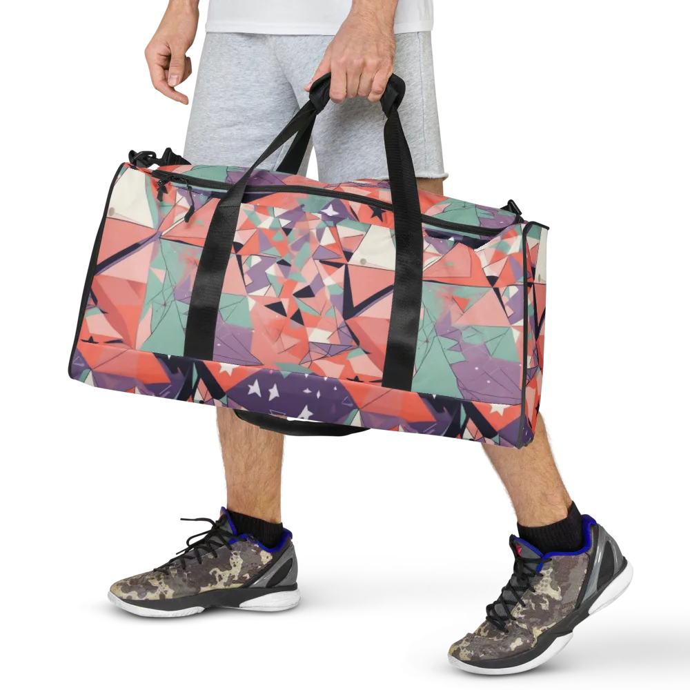 Coral Prism on Duffle Bag — Front