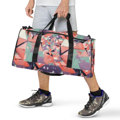 Coral Prism on a Duffle Bag