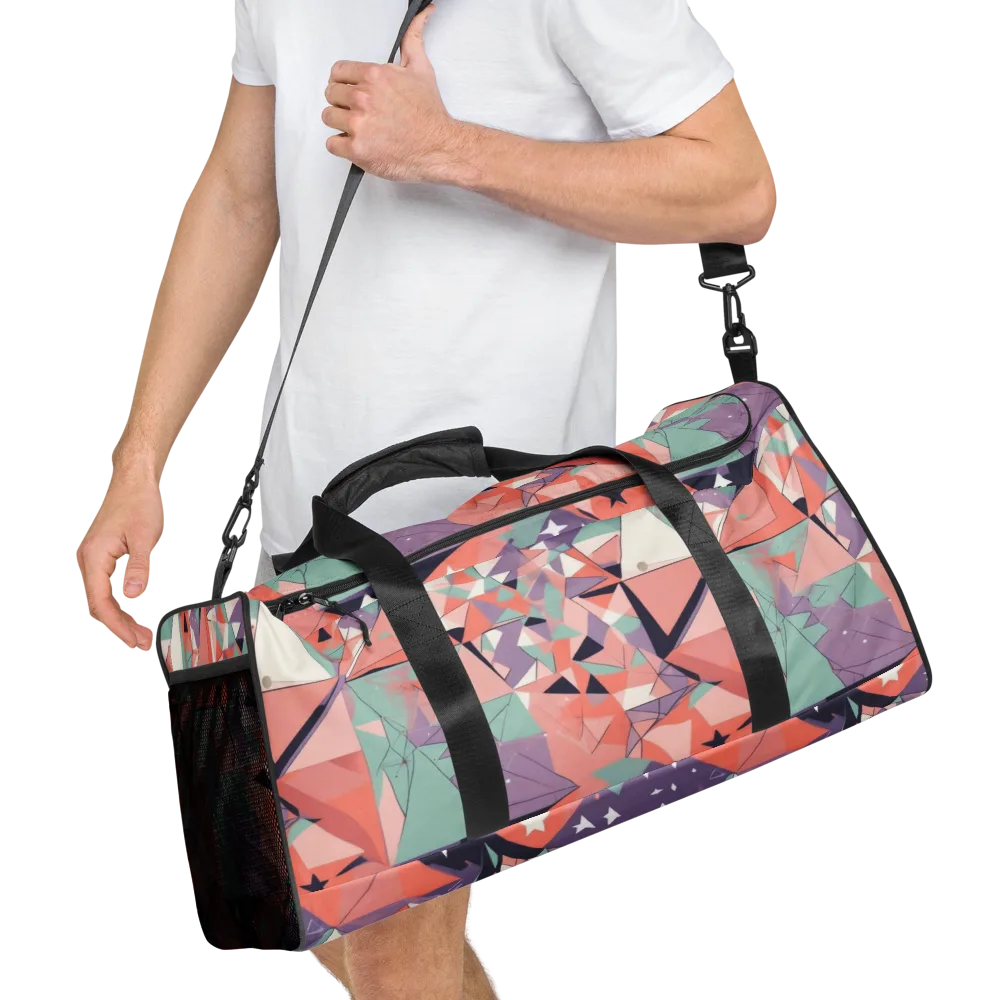 Coral Prism on Duffle Bag — Right Front