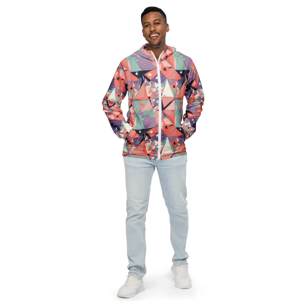 Coral Prism on Men's Windbreaker — Front