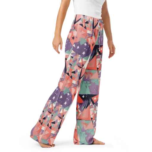 Coral Prism on a Women's Pajama Pants