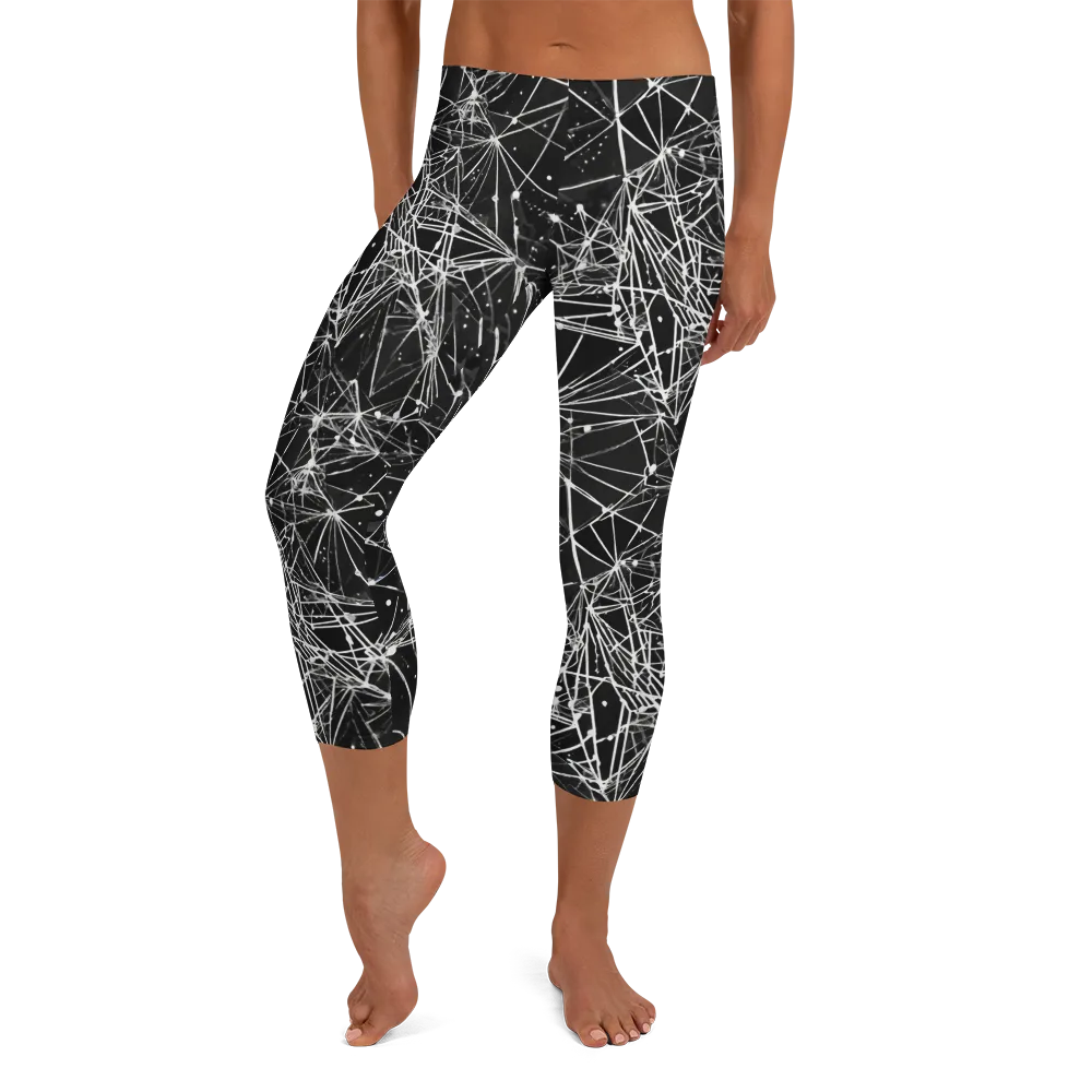 Blackstar Network on Capri Leggings — Front