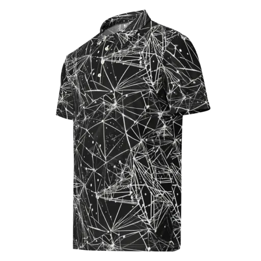 Blackstar Network on a Men's Slim Fit Polo Shirt