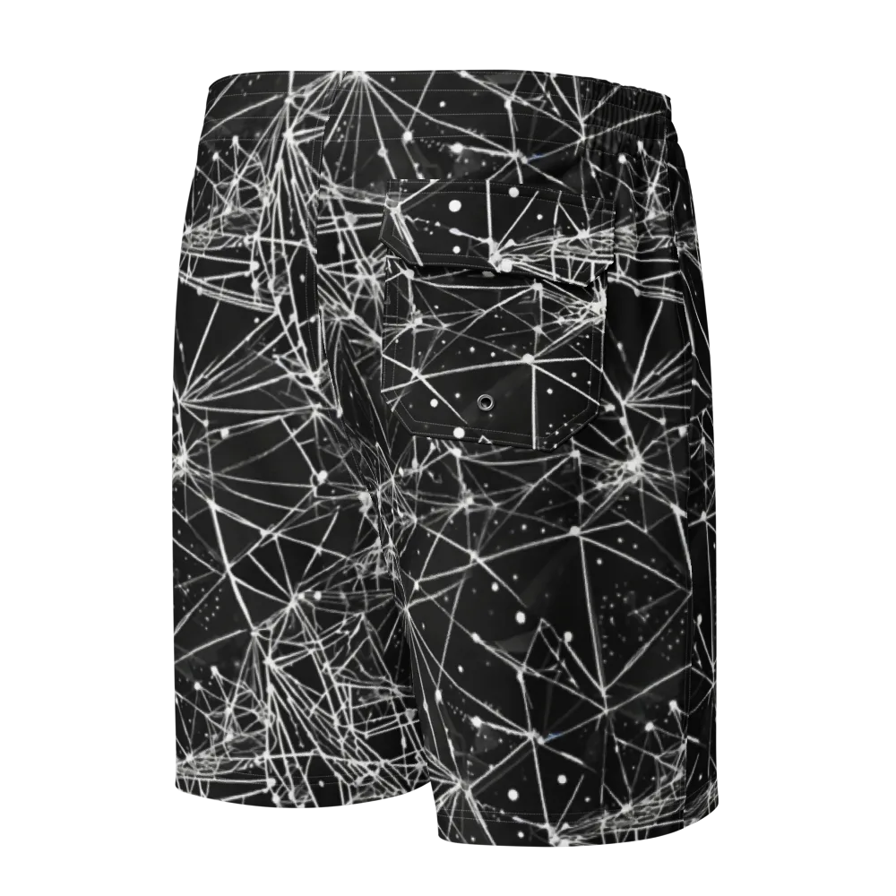 Blackstar Network on Men's Board Shorts — Back