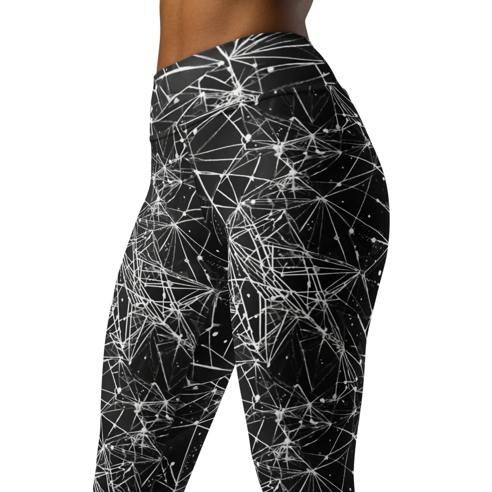 Blackstar Network on Yoga Leggings — Left Front