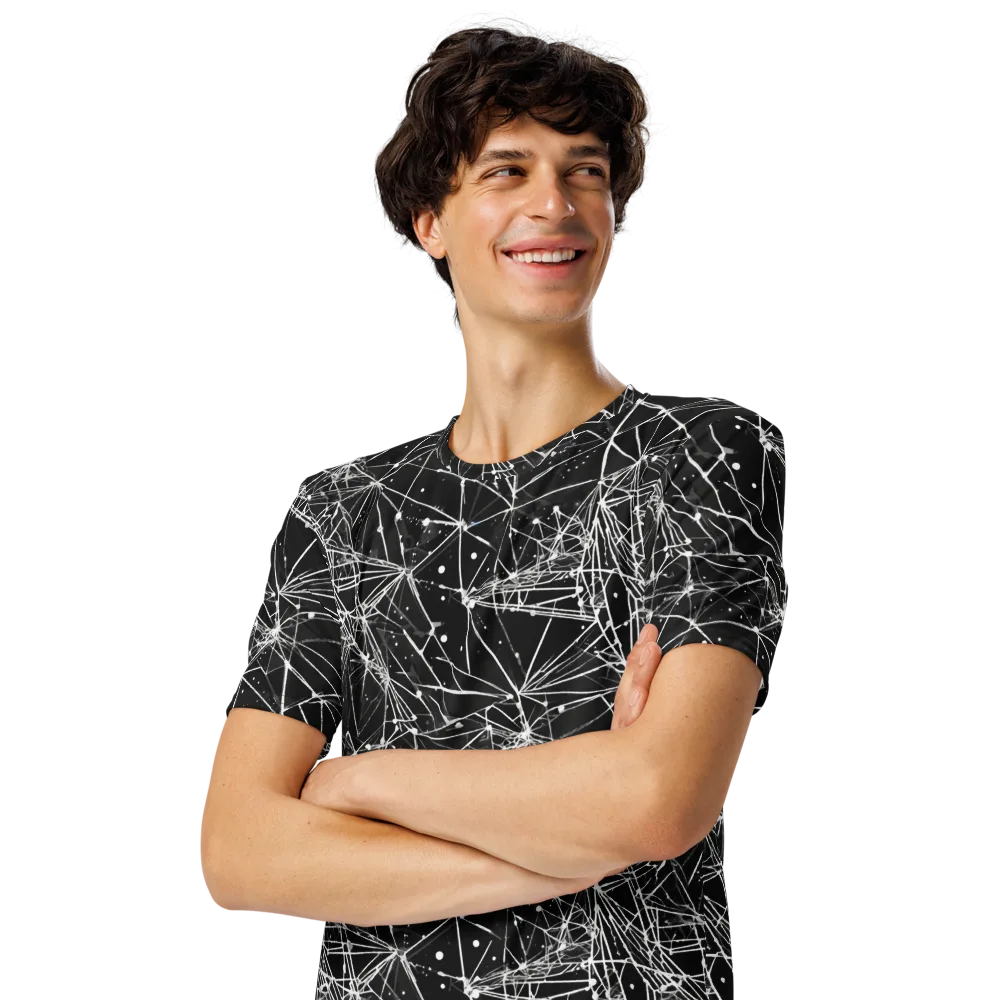Blackstar Network on Men's Crew Neck T-Shirt — Left Front