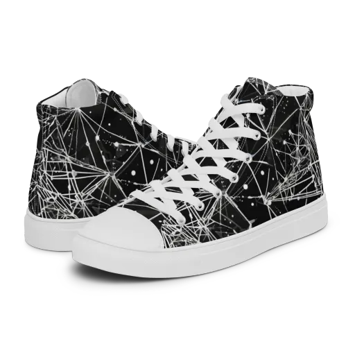 Blackstar Network on a Women's High Top Canvas Shoes