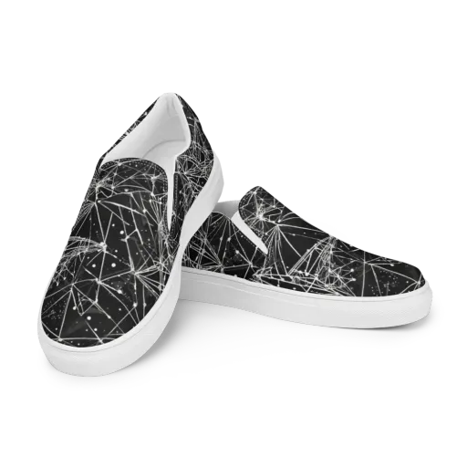 Blackstar Network on a Men's Slip-On Canvas Shoes