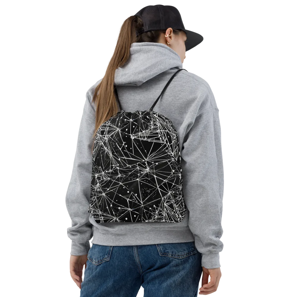 Blackstar Network on Drawstring Bag — Front