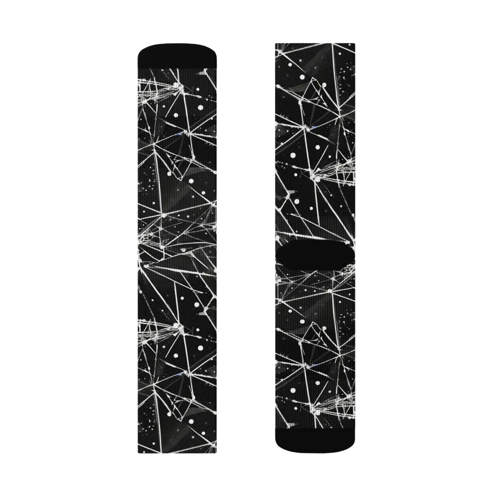 Blackstar Network on Socks — Left Sock