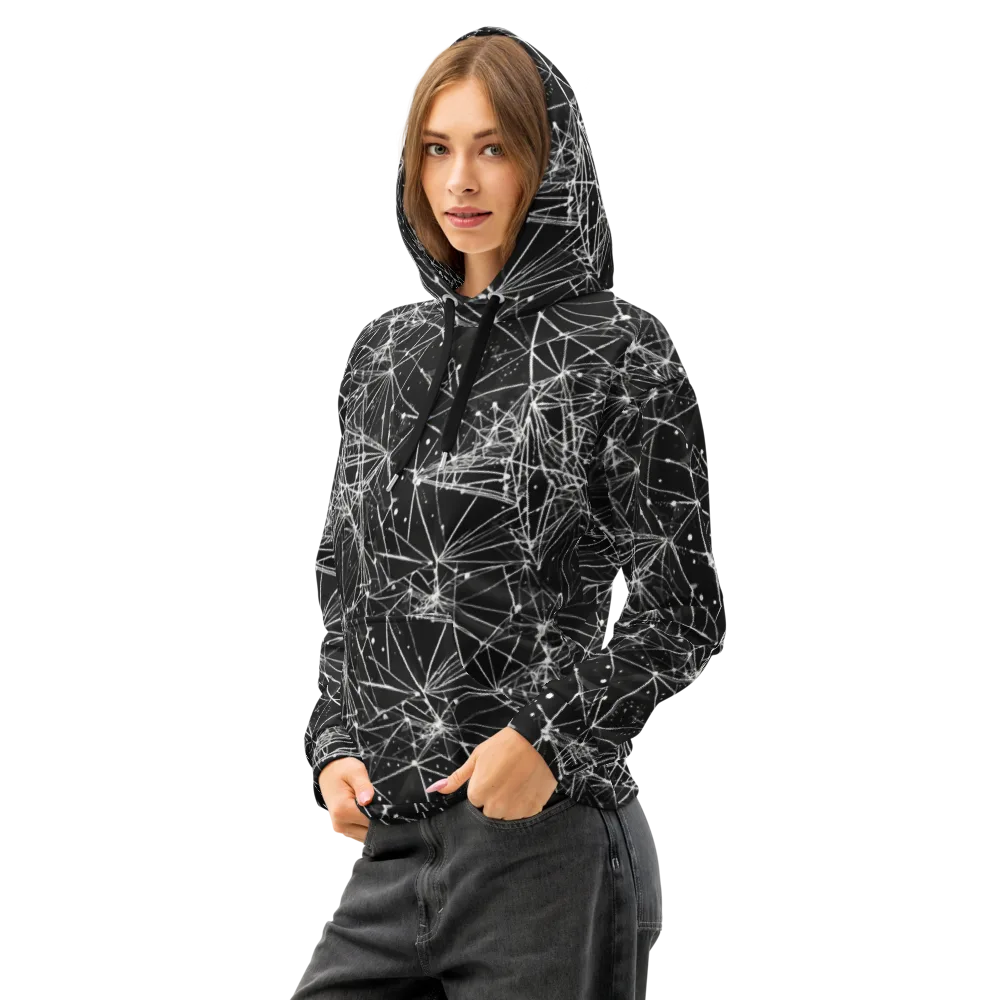 Blackstar Network on Cotton Hoodie — Left Front