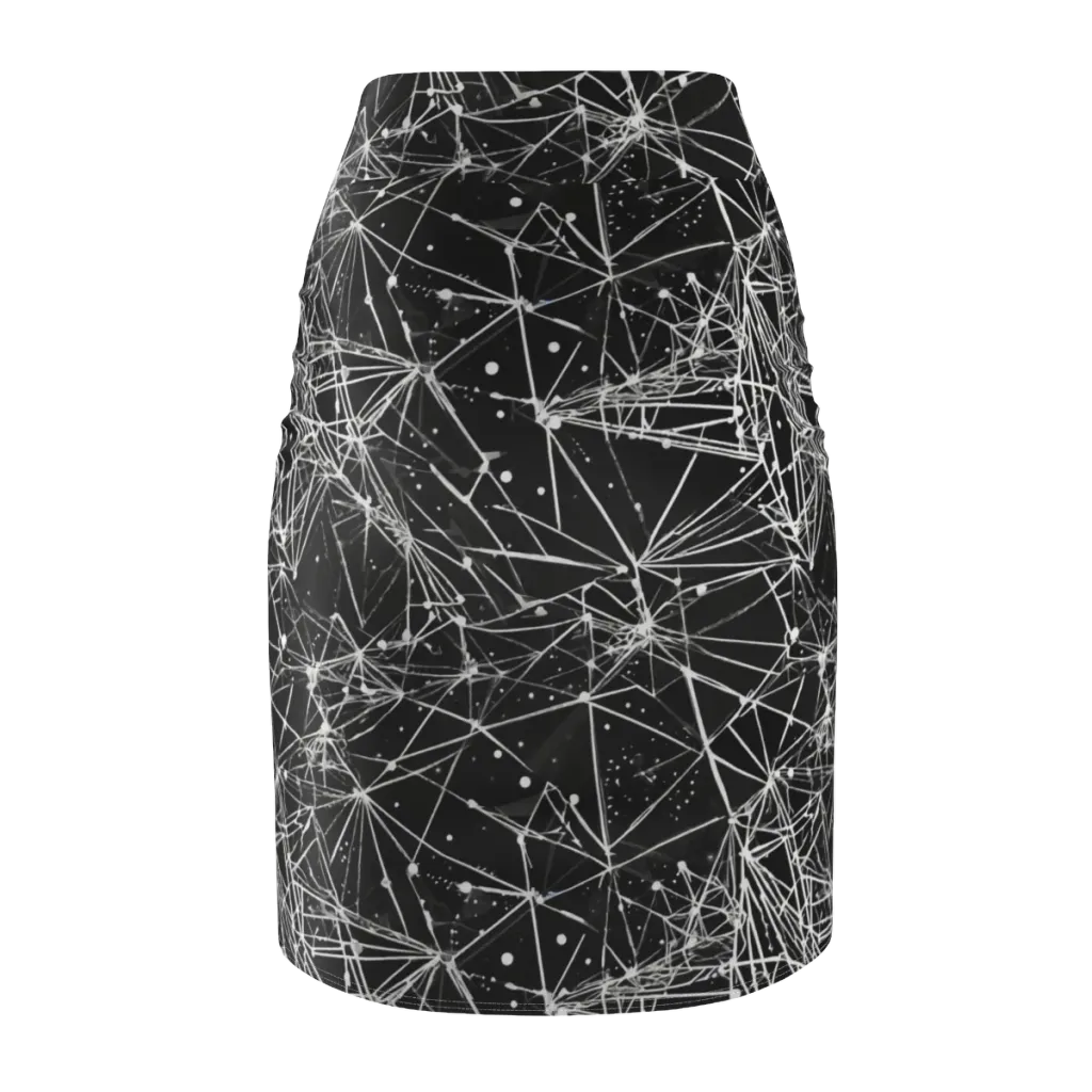 Blackstar Network on Pencil Skirt — Back
