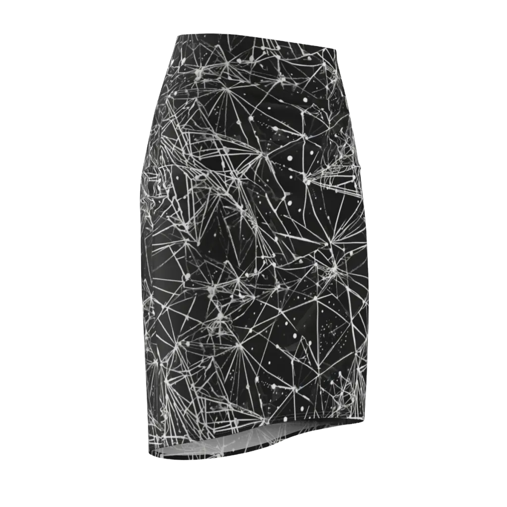 Blackstar Network on Pencil Skirt — Front Side