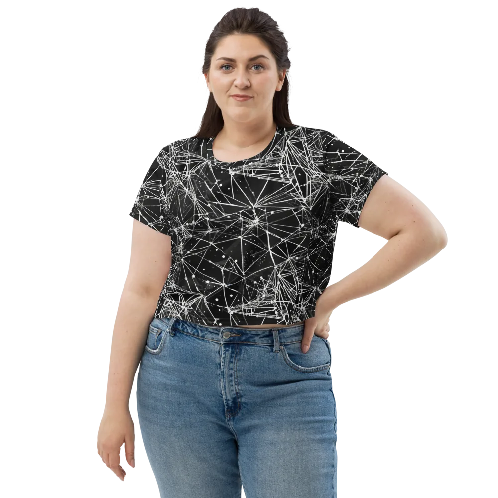Blackstar Network on Crop Tee — Front