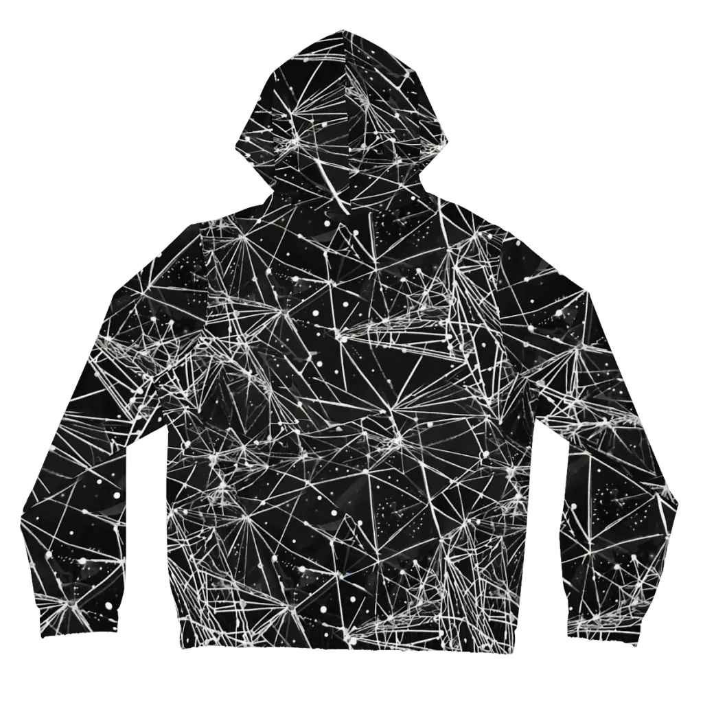 Blackstar Network on Women's Full-Zip Hoodie — Back