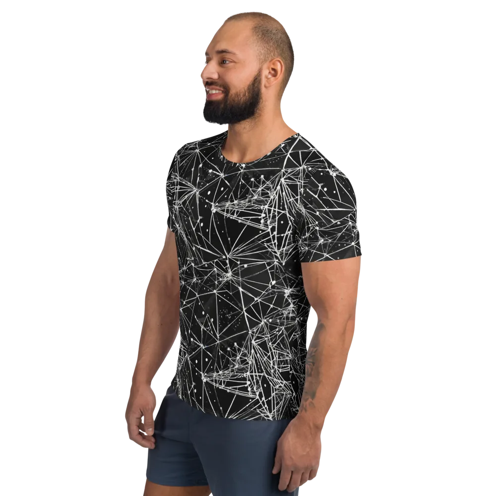 Blackstar Network on Men's Athletic T-Shirt — Left