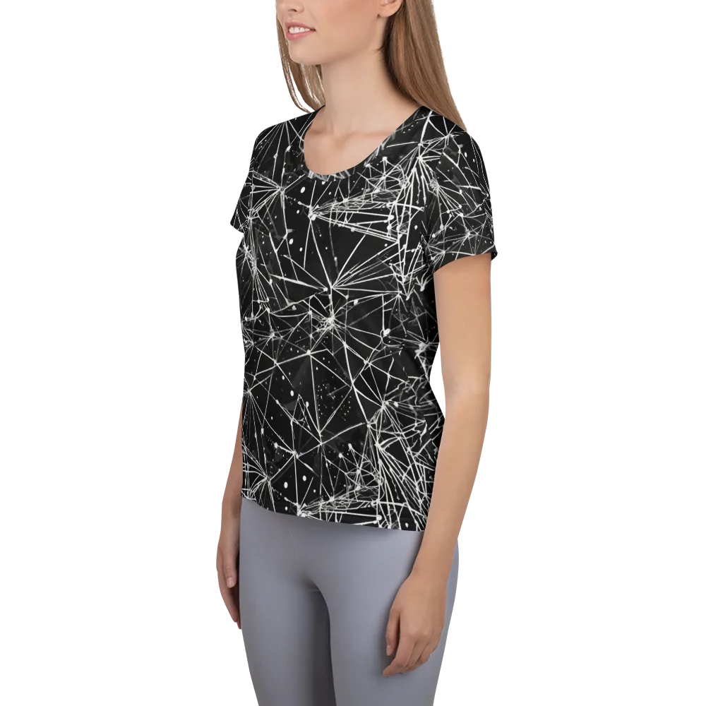 Blackstar Network on Women's Athletic T-Shirt — Left