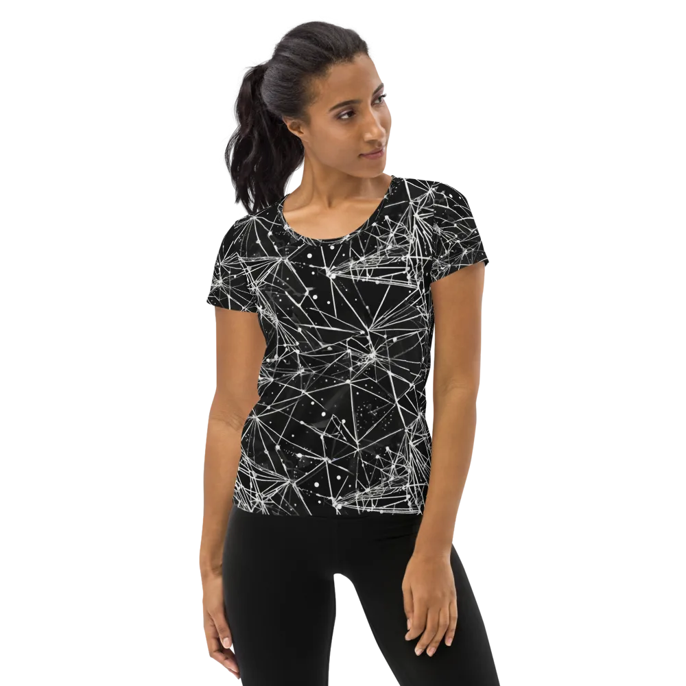 Blackstar Network on Women's Athletic T-Shirt — Front