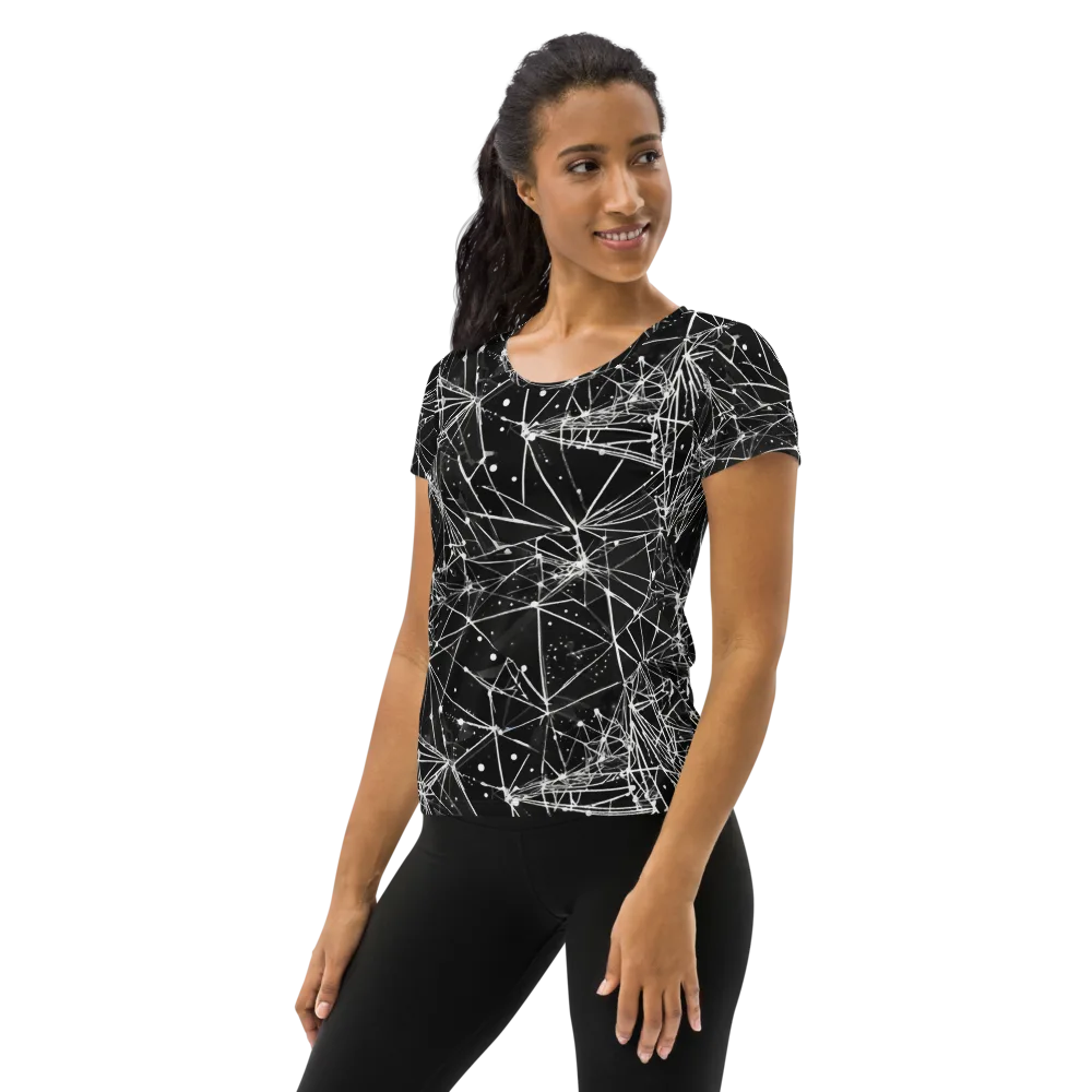 Blackstar Network on Women's Athletic T-Shirt — Left
