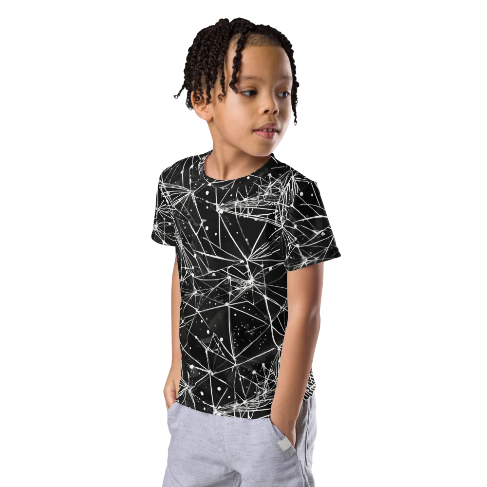 Blackstar Network on Kids Crew Neck T-Shirt — Left Front