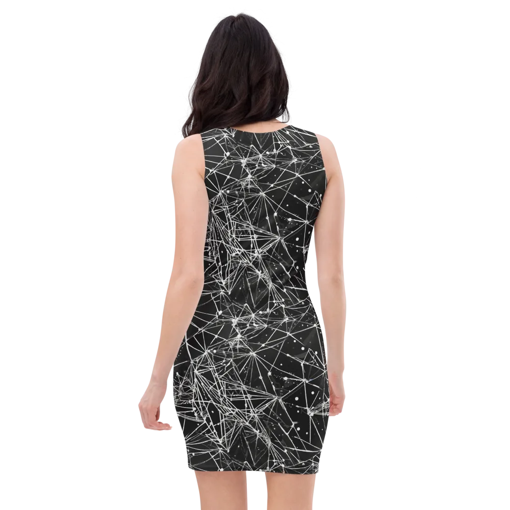 Blackstar Network on Bodycon Dress — Back