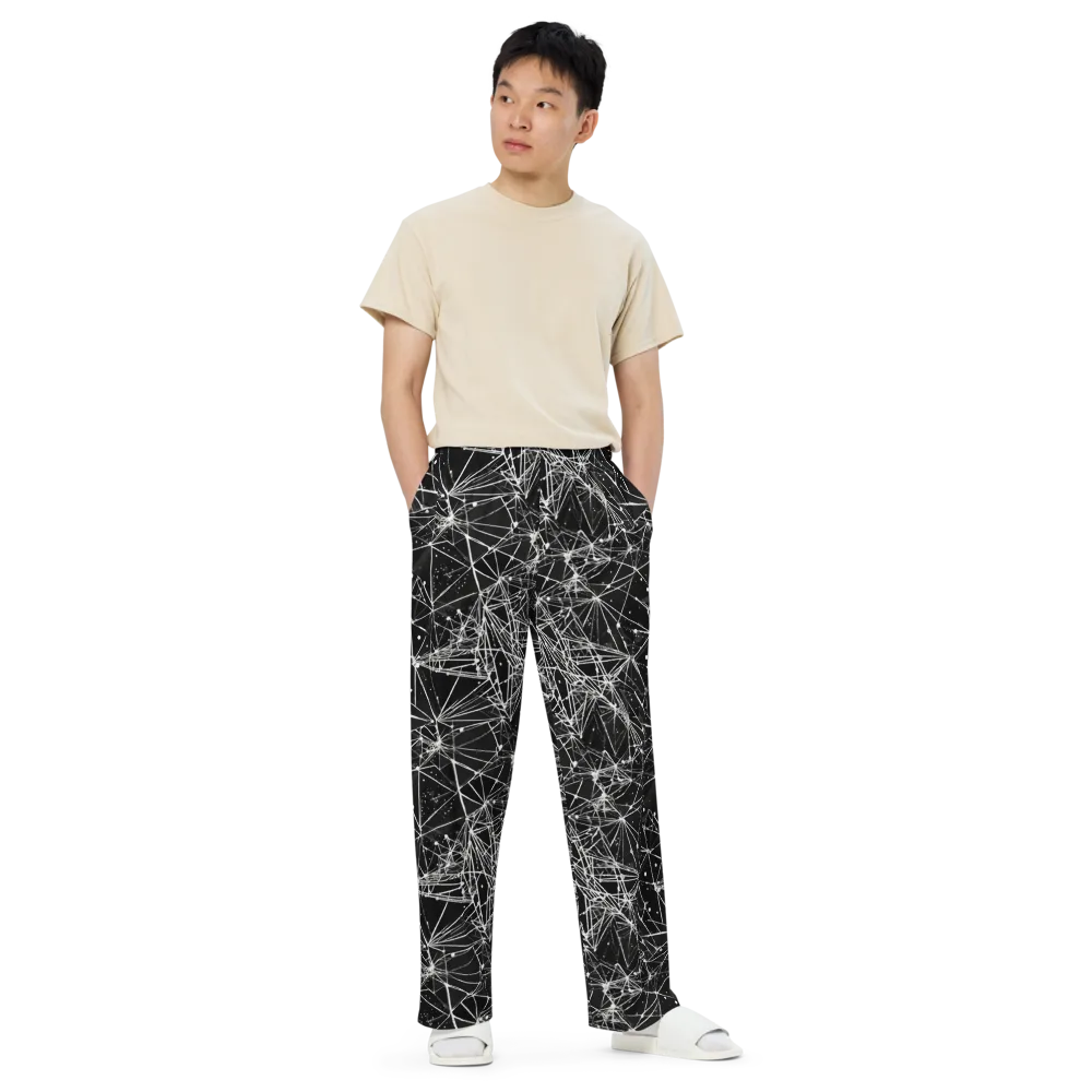 Blackstar Network on Wide-Leg Pants — Front