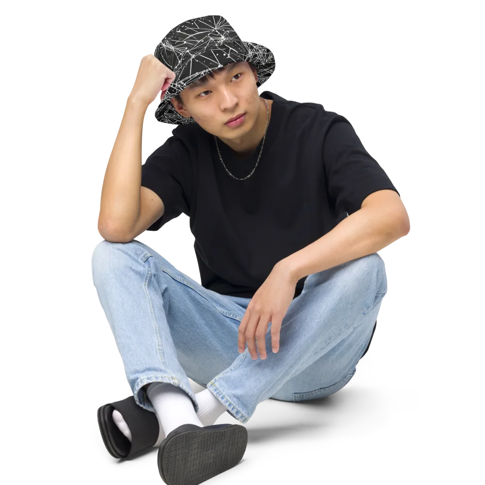 Blackstar Network on Reversible Bucket Hat — Front 2 Inside