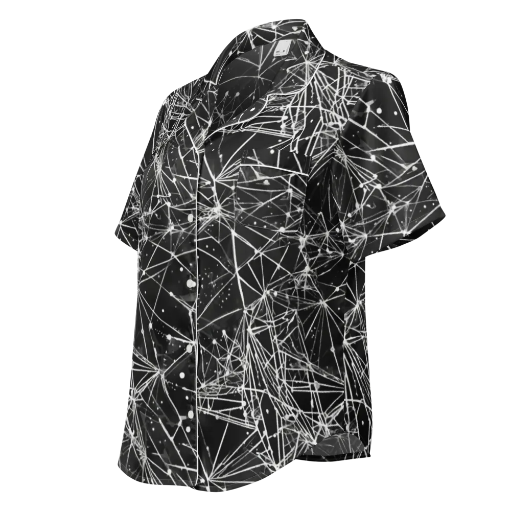 Blackstar Network on Women's Short Sleeve Pajama Top — Left Front