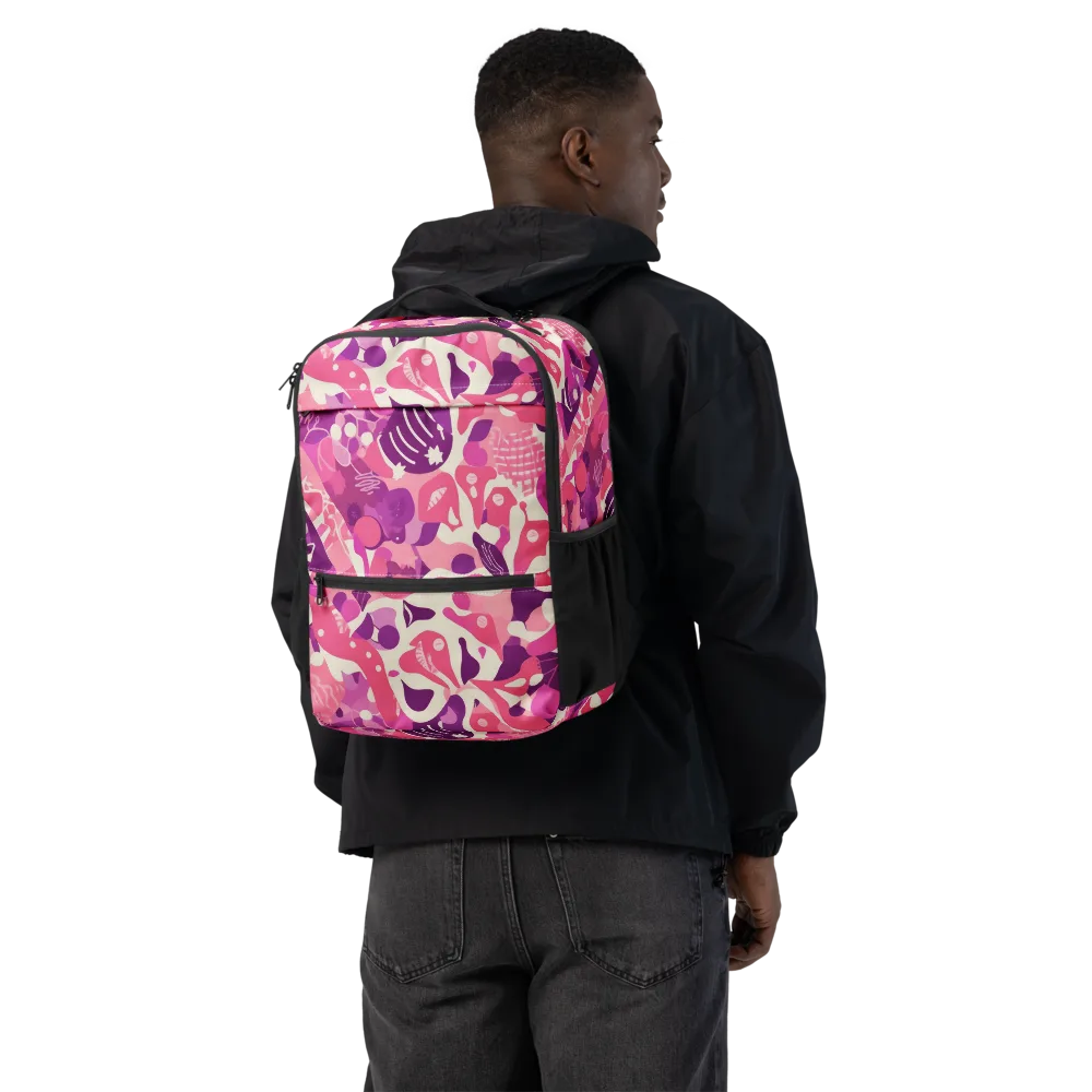 Pop Orchid on Utility Backpack — Back
