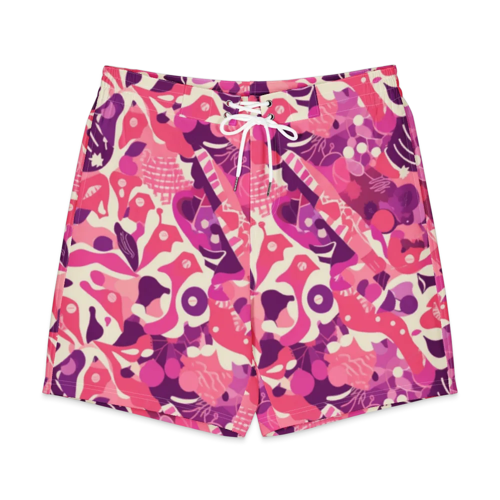 Pop Orchid on Men's Board Shorts — Front