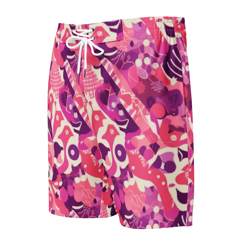 Pop Orchid on Men's Board Shorts — Front