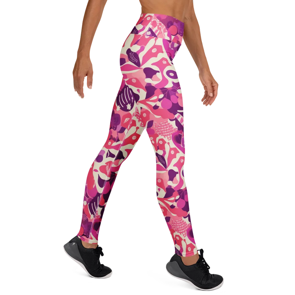 Pop Orchid on Yoga Leggings — Right