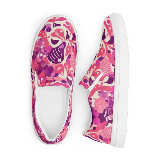 Pop Orchid on a Men's Slip-On Canvas Shoes