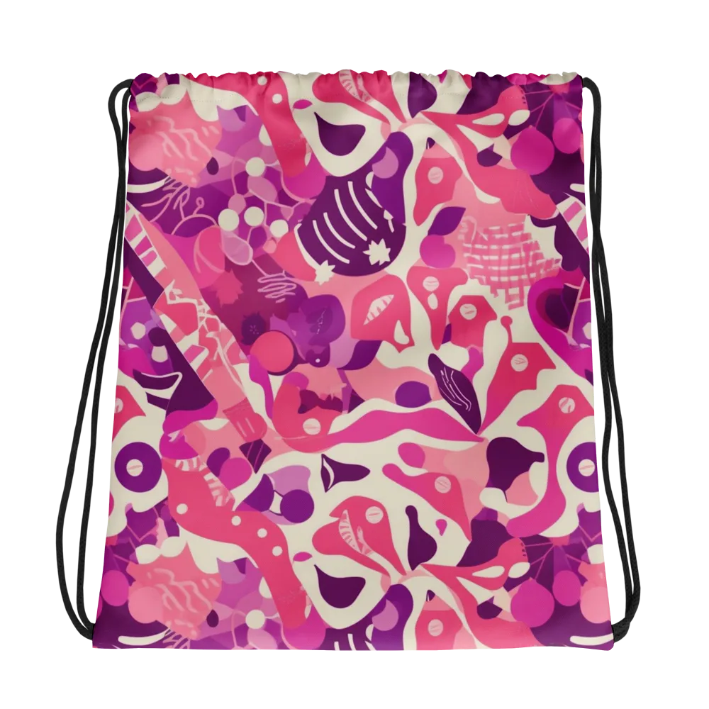 Pop Orchid on Drawstring Bag — Photo