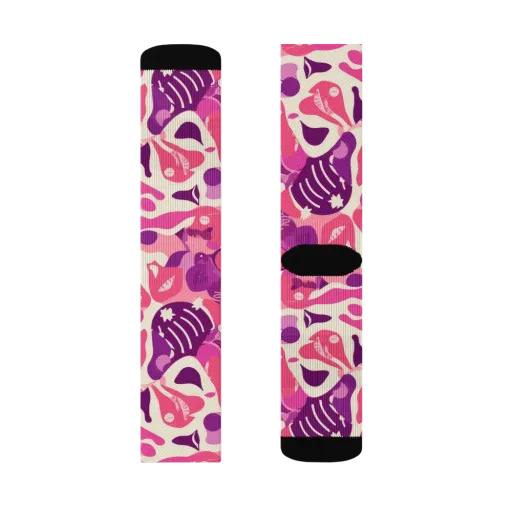 Pop Orchid on a Socks