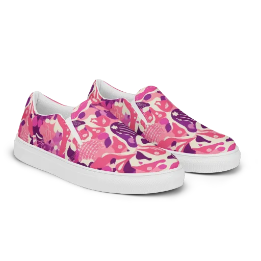 Pop Orchid on a Women's Slip-On Canvas Shoes