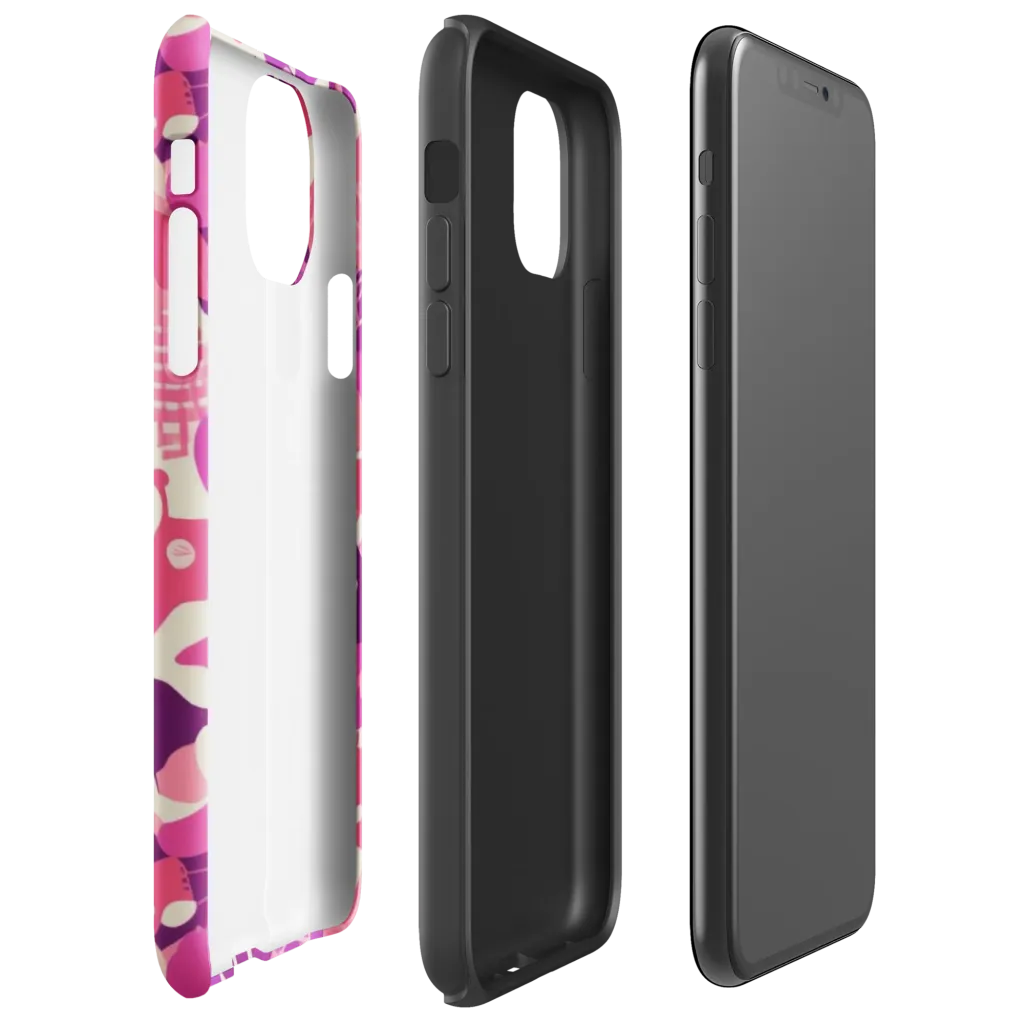 Pop Orchid on Tough Case for iPhone® — Right
